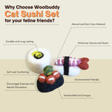 Sushi Cat Toy Needle Felting Kit By Woolbuddy