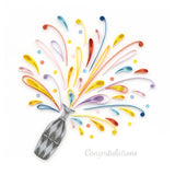 Celebration Congrats Greeting Card by Quilling Card