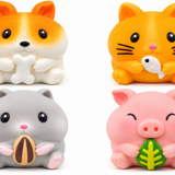 Chubby Squad Animal Squishies – Slow-Rising Marshmallow Foam – Assorted