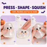 White Moldable Ghost Squishy – Vaseline Texture Sensory Toy