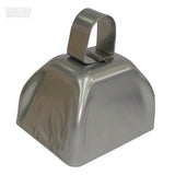 3" Metallic Silver Cowbell – Classic Metal Noisemaker