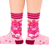 Cute Baphomet Goat Adult Crew Socks One Size Fits Most By FootClothes
