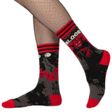 Dracula's Bloodlust Adult Crew Socks One Size Fits Most By FootClothes