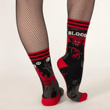 Dracula's Bloodlust Adult Crew Socks One Size Fits Most By FootClothes