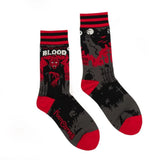Dracula's Bloodlust Adult Crew Socks One Size Fits Most By FootClothes