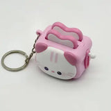 Cute Toast Animal Clicker Keychain