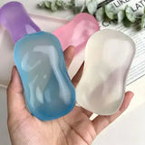 White Coconut Oil Soap Squishy | Translucent Zero-Rebound Sensory Fidget Toy