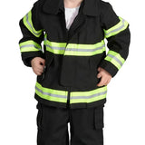 Aeromax Jr. Firefighter Suit – Black | Kids Costume