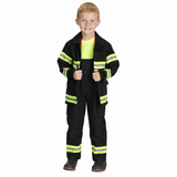 Aeromax Jr. Firefighter Suit – Black | Kids Costume