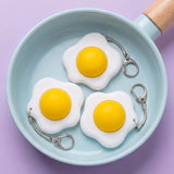 Fried Egg Clicker Keychain
