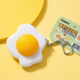 Fried Egg Clicker Keychain