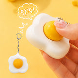 Fried Egg Clicker Keychain