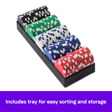 Poker Chips Set, 100 Pieces By Spin Master Games