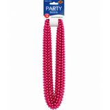 Hot Pink Party Bead Necklaces – 12 Pack