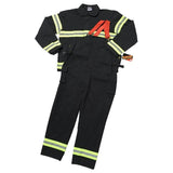 Adult Black Firefighter Suit Costume by Aeromax