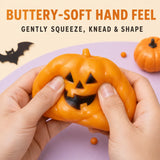 Jack-O'-Lantern Pumpkin Vaseline Squishy – Moldable Sensory Toy