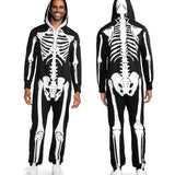 Skeleton Adult Jumpsuit Costume by Tipsy Elves