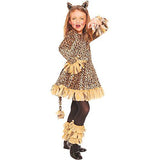 Feisty Leopard Girl Kids Costume – Medium 8-10 by Palamon