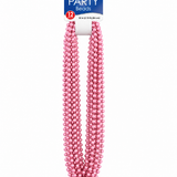 Light Pink Party Bead Necklaces – 12 Pack
