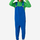 Super Mario Luigi Onesie Costume for Kids | OppoSuits