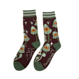 Mystic Mushrooms Adult Crew Socks One Size Fits Most By FootClothes