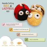 Bee & Ladybug Needle Felting Activity Kit