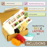 Bee & Ladybug Needle Felting Activity Kit