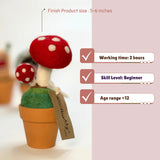Mushroom Needle Felting Activity Kit By Woolbuddy
