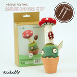 Mushroom Needle Felting Activity Kit By Woolbuddy