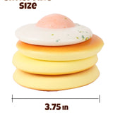 Grabie Fluffy Egg Pancakes – Scented Slow-Rise Foam Squishy