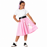 Girls 1950s Pink Poodle Skirt – California Costumes