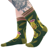 Pitcher Plant Adult Crew Socks One Size Fits Most By FootClothes