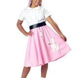 Girls 1950s Pink Poodle Skirt – California Costumes