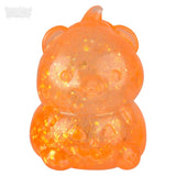 Jumbo Squeezy Halloween Pumpkin Bear – 4" Squishy Fidget Toy