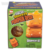Jumbo Squeezy Halloween Pumpkin Bear – 4" Squishy Fidget Toy