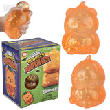 Jumbo Squeezy Halloween Pumpkin Bear – 4" Squishy Fidget Toy
