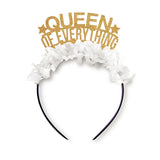 Queen Of Everything Headband Crown By Festive Gal