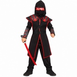 Black & Red Cyber Ninja Costume for Kids with Light-Up Cyber Spex | Fun World
