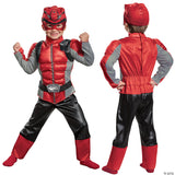 Power Rangers Beast Morphers Red Ranger Muscle Kids Costume by Disguise