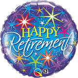 Retirement Color Burst 18" Foil Balloon