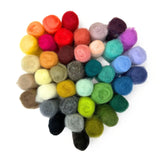 Wool Roving 40 Color Collection By Woolbuddy