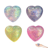 Glitter Heart Sugar Squeeze Squishy – Sparkly Sensory Fidget Toy