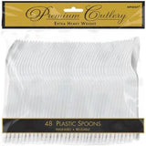 Premium Plastic Clear Spoons, 48 Count By Amscan