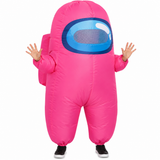 Pink Sus Crewmate Inflatable Child Costume | Studio Halloween