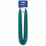 Teal Party Bead Necklaces – 12 Pack