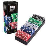Poker Chips Set, 100 Pieces By Spin Master Games
